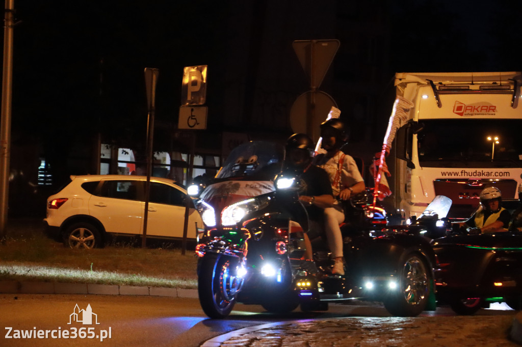 Fotorelacja: Nocna Parada Motocyklowa w Zawierciu