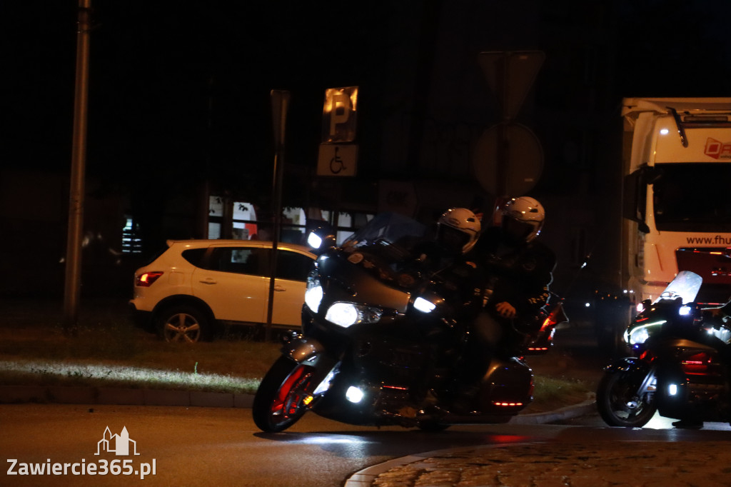 Fotorelacja: Nocna Parada Motocyklowa w Zawierciu