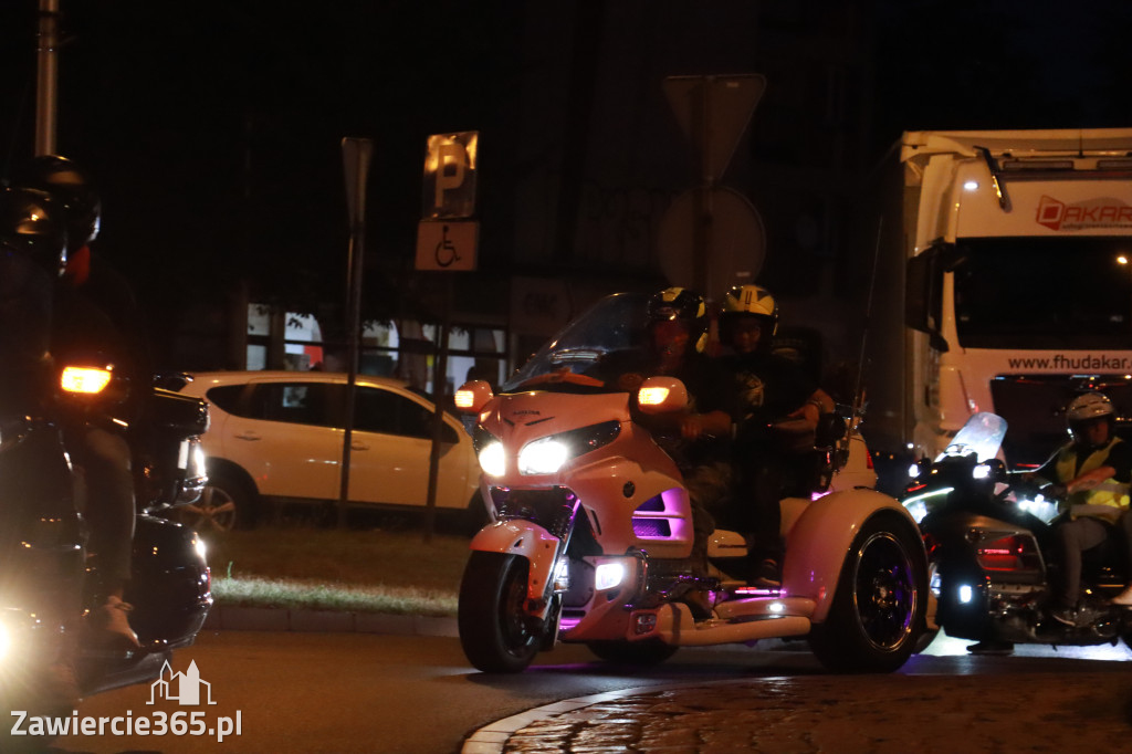 Fotorelacja: Nocna Parada Motocyklowa w Zawierciu