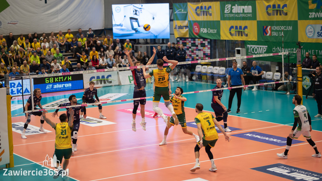 Fotorelacja: Świetne widowisko siatkarskie  Zawiercie -ZAKSA 3:1