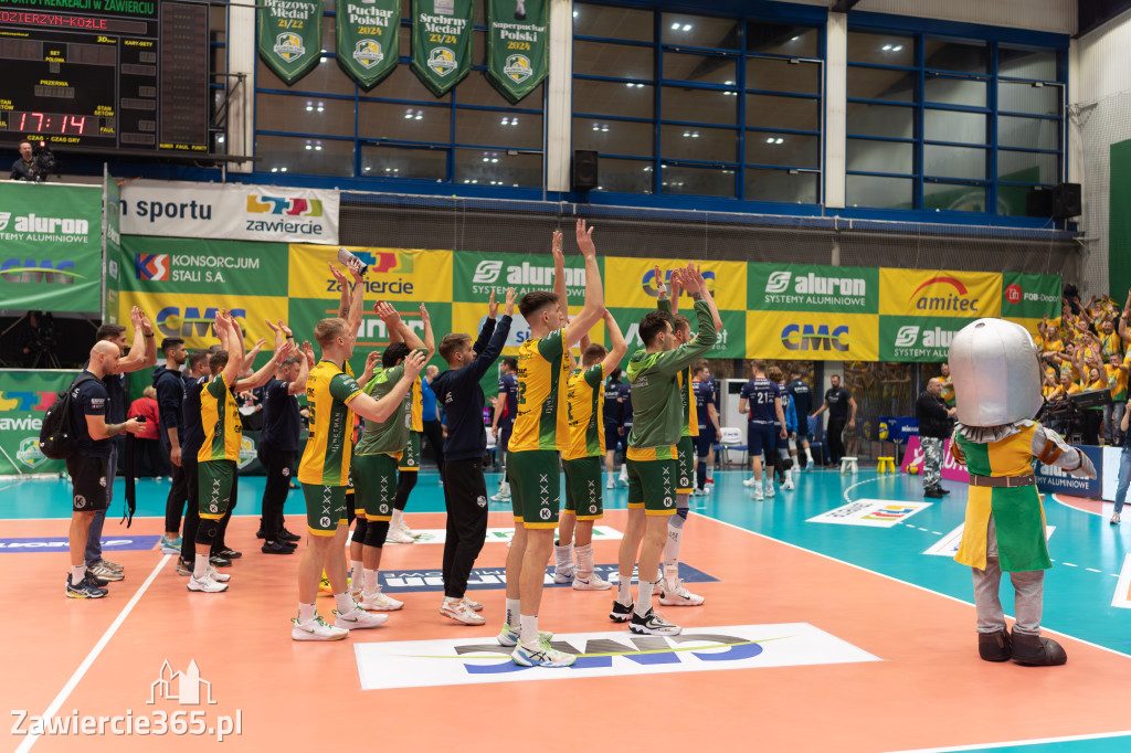 Fotorelacja: Świetne widowisko siatkarskie  Zawiercie -ZAKSA 3:1