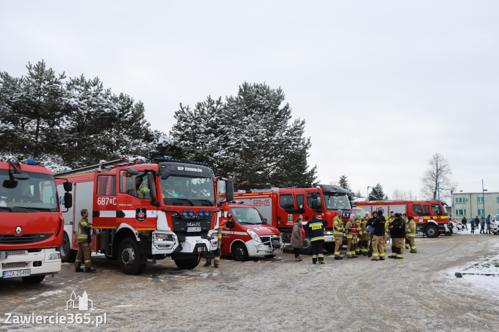 Fotorelacja: Ćwiczenia strażackie Zawiercie - Kromołów