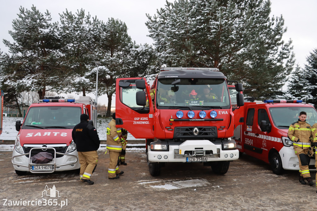 Fotorelacja: Ćwiczenia strażackie Zawiercie - Kromołów