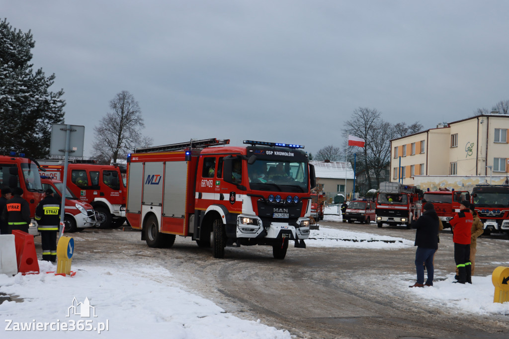 Fotorelacja: Ćwiczenia strażackie Zawiercie - Kromołów