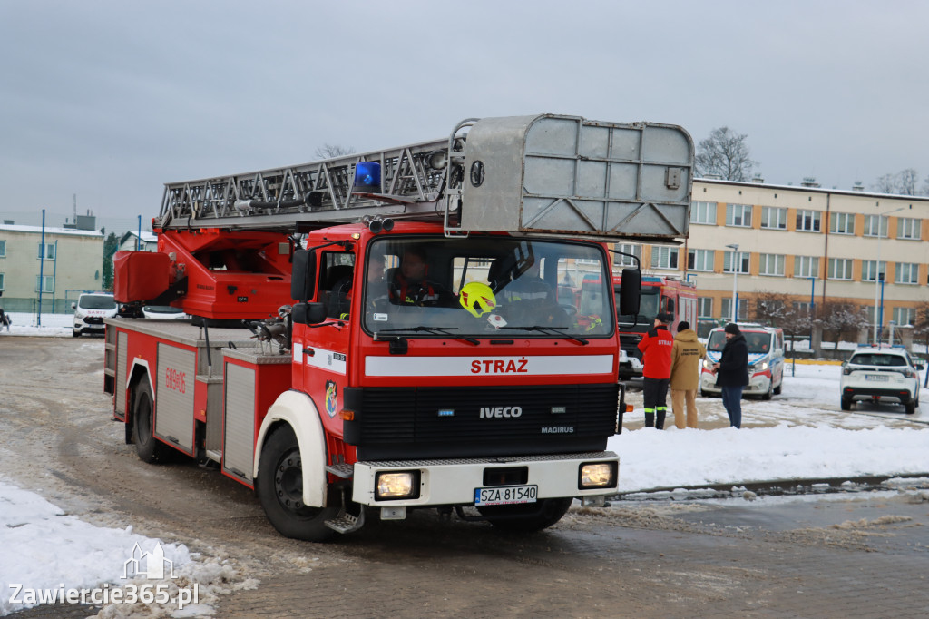 Fotorelacja: Ćwiczenia strażackie Zawiercie - Kromołów