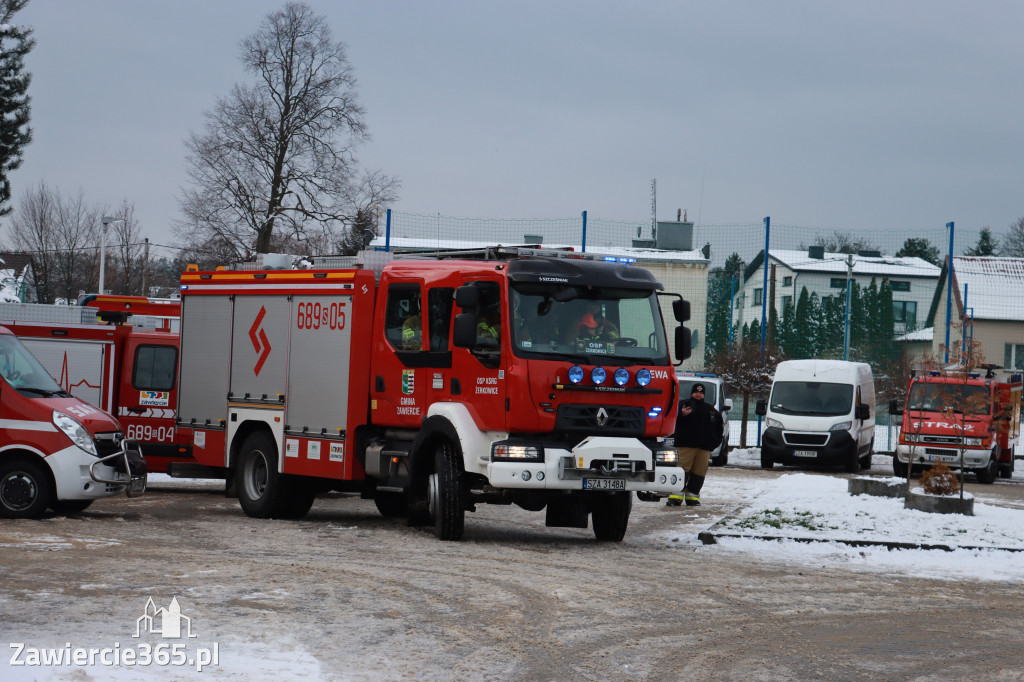 Fotorelacja: Ćwiczenia strażackie Zawiercie - Kromołów