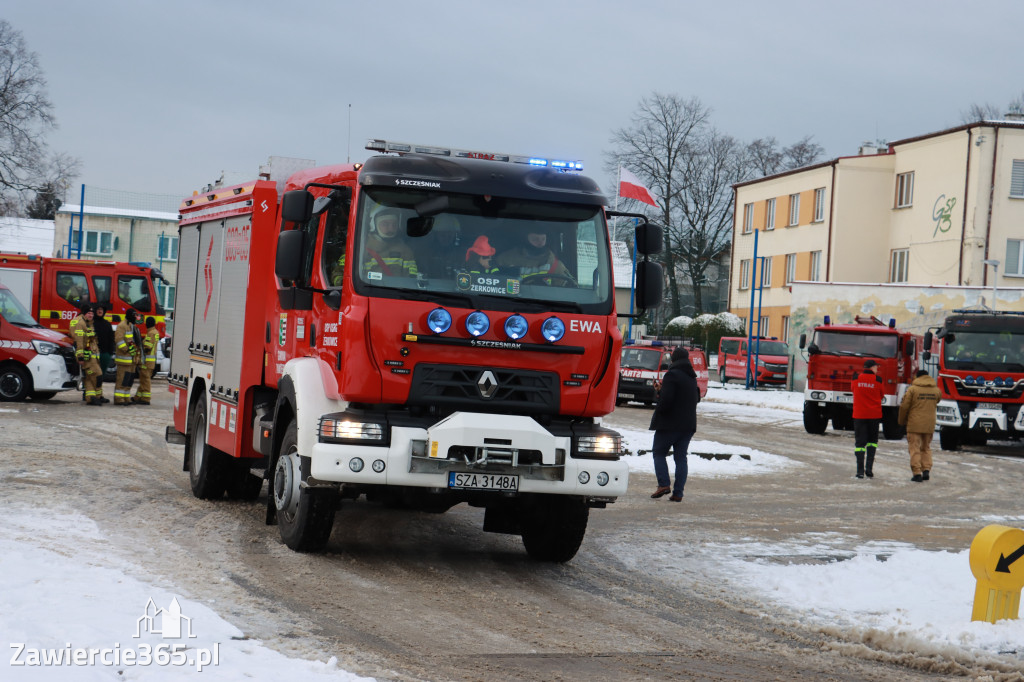 Fotorelacja: Ćwiczenia strażackie Zawiercie - Kromołów