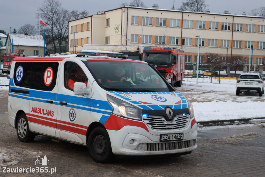 Fotorelacja: Ćwiczenia strażackie Zawiercie - Kromołów