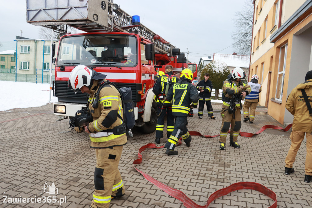 Fotorelacja: Ćwiczenia strażackie Zawiercie - Kromołów