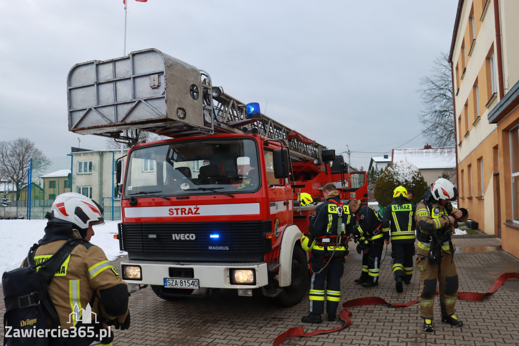 Fotorelacja: Ćwiczenia strażackie Zawiercie - Kromołów