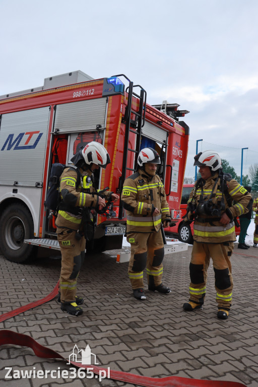 Fotorelacja: Ćwiczenia strażackie Zawiercie - Kromołów
