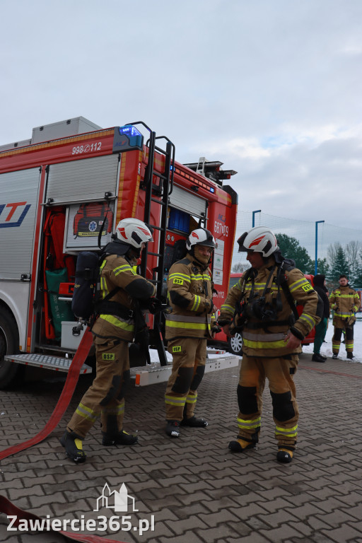 Fotorelacja: Ćwiczenia strażackie Zawiercie - Kromołów