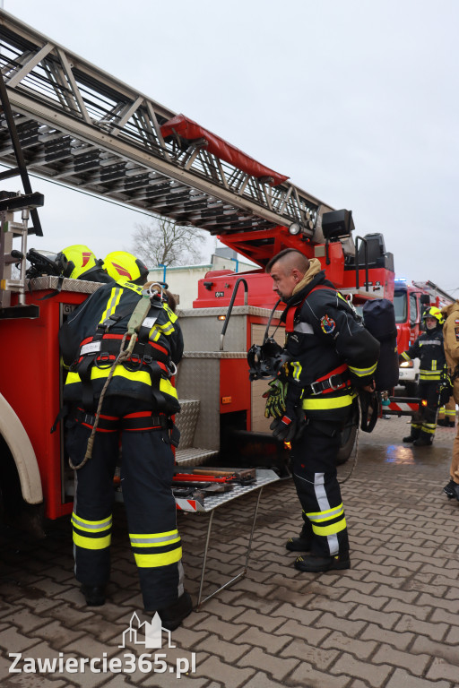 Fotorelacja: Ćwiczenia strażackie Zawiercie - Kromołów