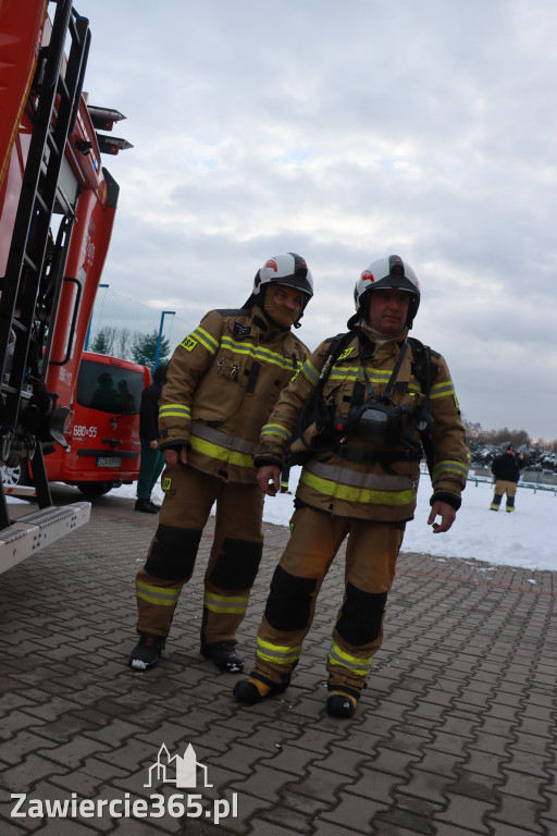 Fotorelacja: Ćwiczenia strażackie Zawiercie - Kromołów