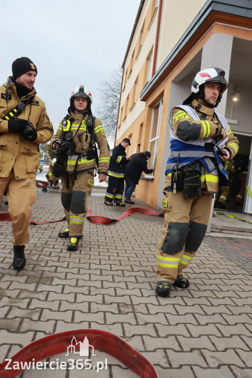 Fotorelacja: Ćwiczenia strażackie Zawiercie - Kromołów