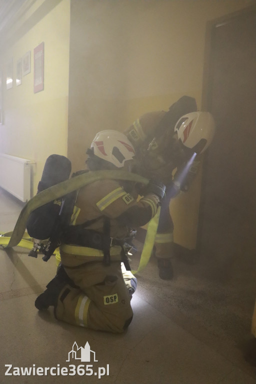 Fotorelacja: Ćwiczenia strażackie Zawiercie - Kromołów