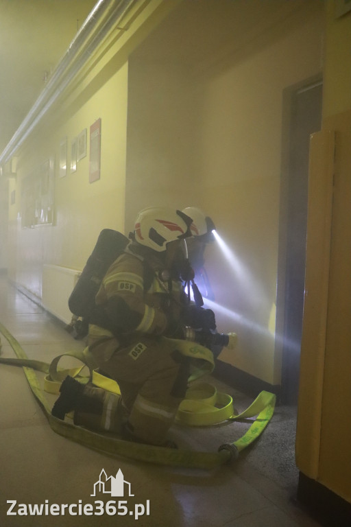 Fotorelacja: Ćwiczenia strażackie Zawiercie - Kromołów