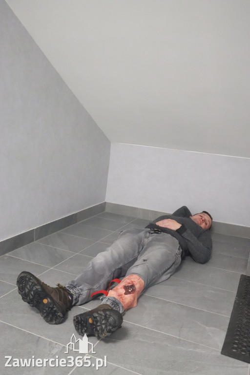 Fotorelacja: Ćwiczenia strażackie Zawiercie - Kromołów