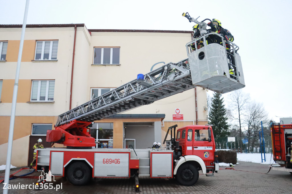 Fotorelacja: Ćwiczenia strażackie Zawiercie - Kromołów