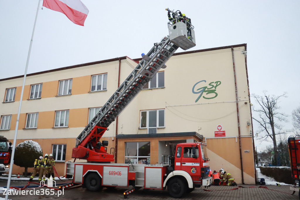 Fotorelacja: Ćwiczenia strażackie Zawiercie - Kromołów