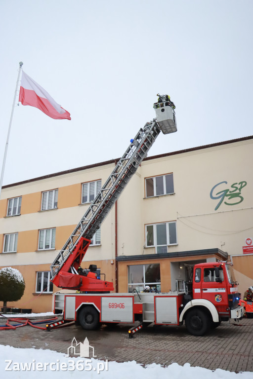Fotorelacja: Ćwiczenia strażackie Zawiercie - Kromołów