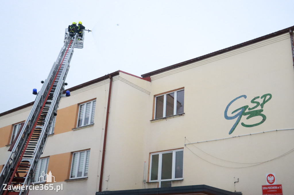 Fotorelacja: Ćwiczenia strażackie Zawiercie - Kromołów
