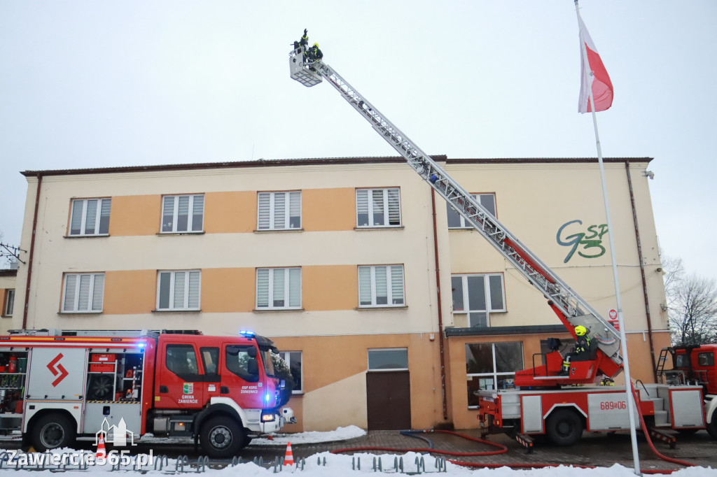 Fotorelacja: Ćwiczenia strażackie Zawiercie - Kromołów