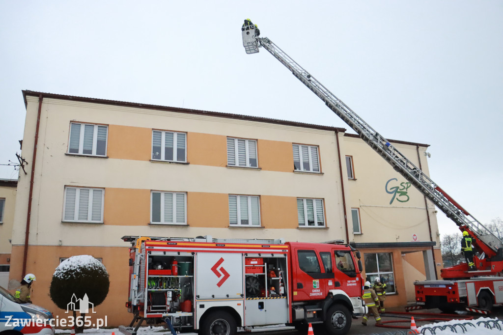 Fotorelacja: Ćwiczenia strażackie Zawiercie - Kromołów