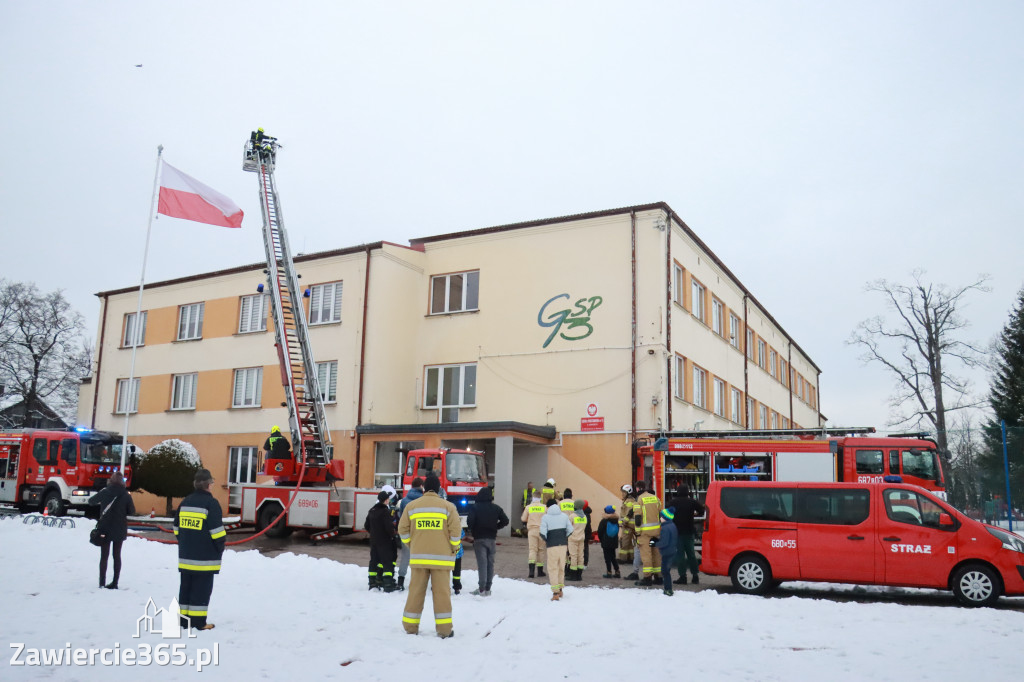 Fotorelacja: Ćwiczenia strażackie Zawiercie - Kromołów