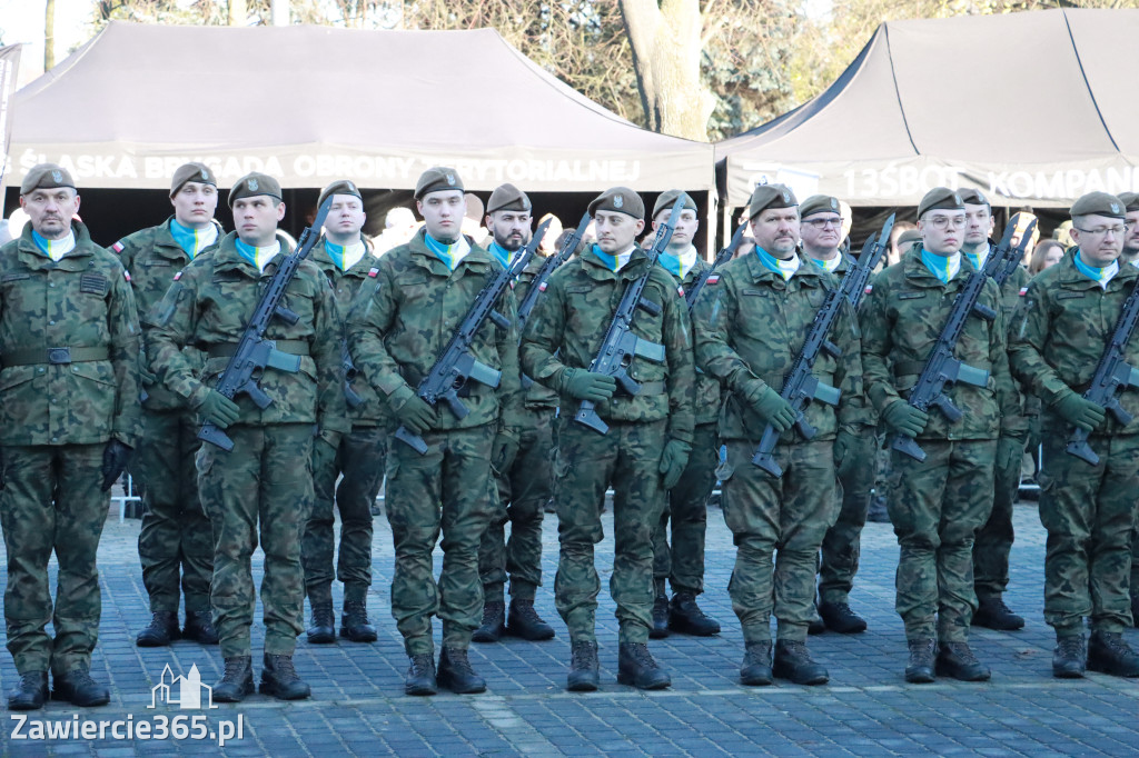 Fotorelacja: Uroczysta Przysięga Wojskowa Żołnierzy 13 Śląskiej Brygady Obrony Terytorialnej