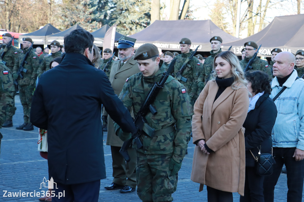 Fotorelacja: Uroczysta Przysięga Wojskowa Żołnierzy 13 Śląskiej Brygady Obrony Terytorialnej