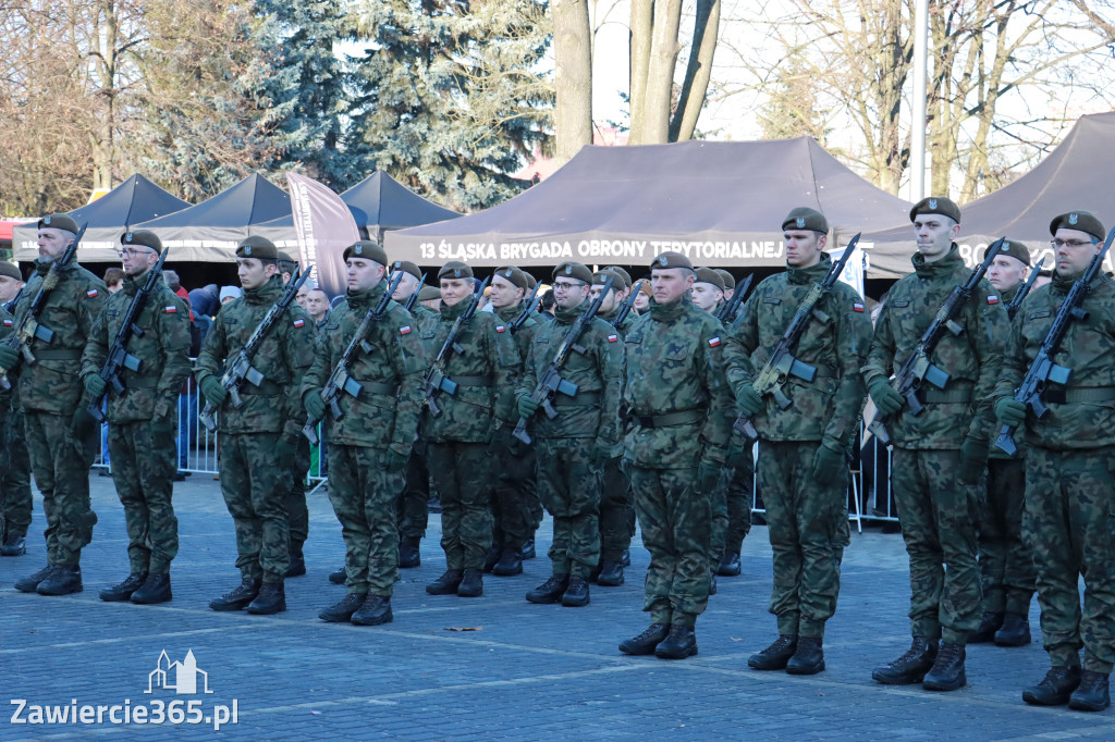 Fotorelacja: Uroczysta Przysięga Wojskowa Żołnierzy 13 Śląskiej Brygady Obrony Terytorialnej