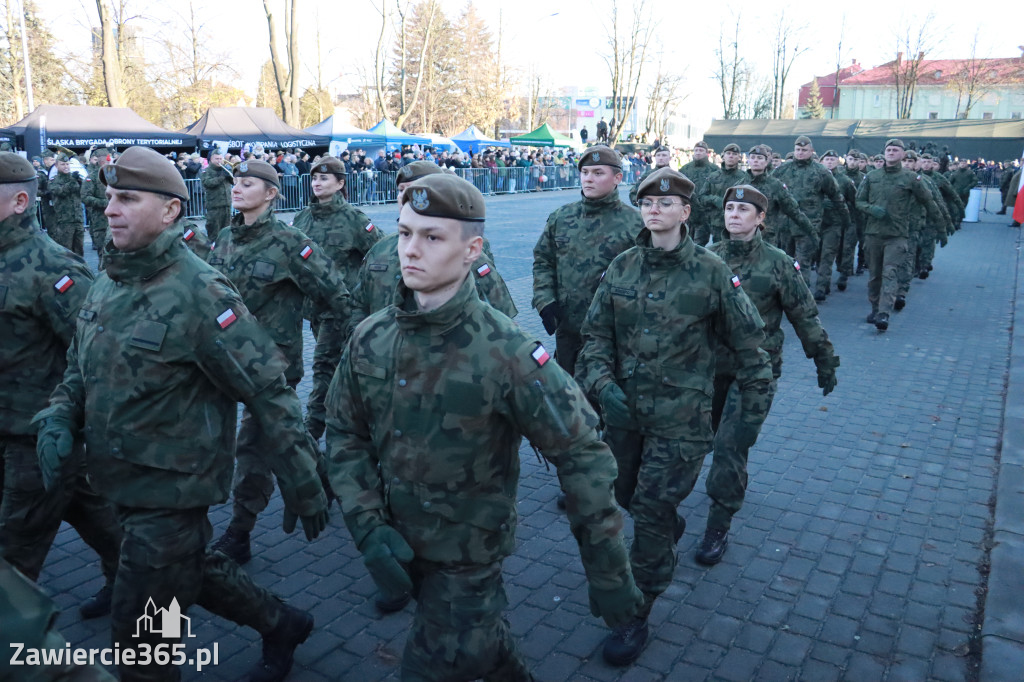 Fotorelacja: Uroczysta Przysięga Wojskowa Żołnierzy 13 Śląskiej Brygady Obrony Terytorialnej