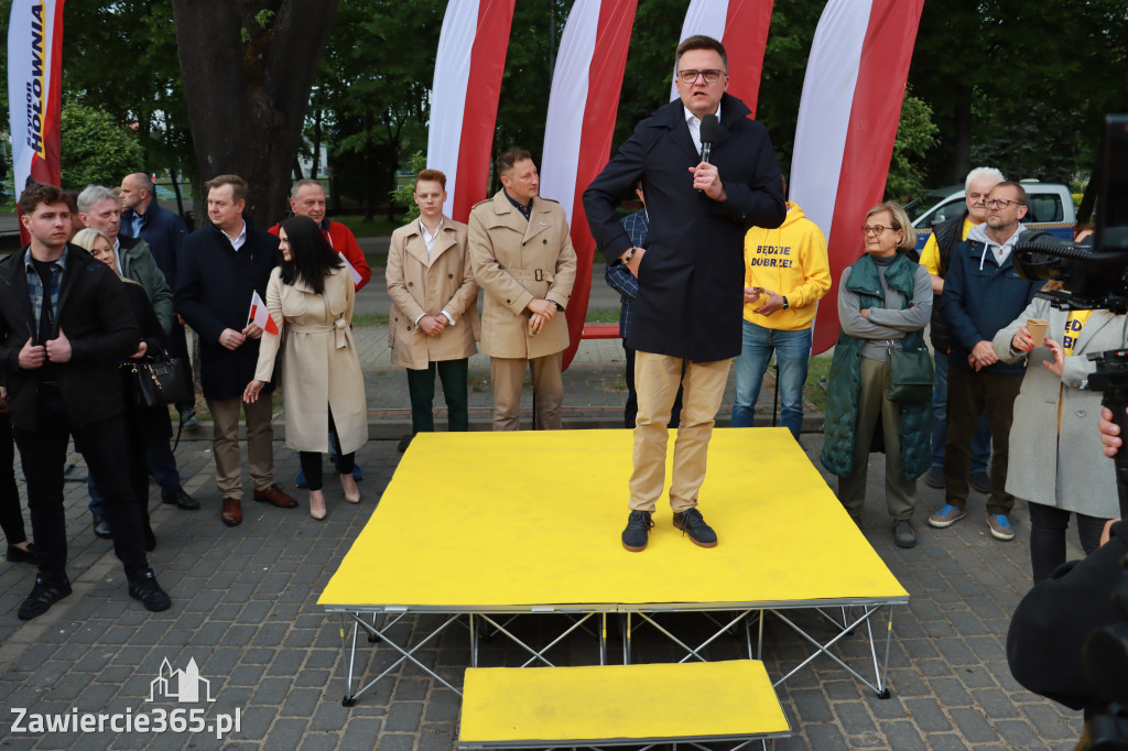 Fotorelacja: Spotkanie otwarte w Zawierciu z Szymonem Hołownia