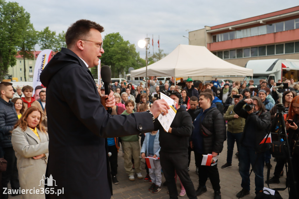 Fotorelacja: Spotkanie otwarte w Zawierciu z Szymonem Hołownia