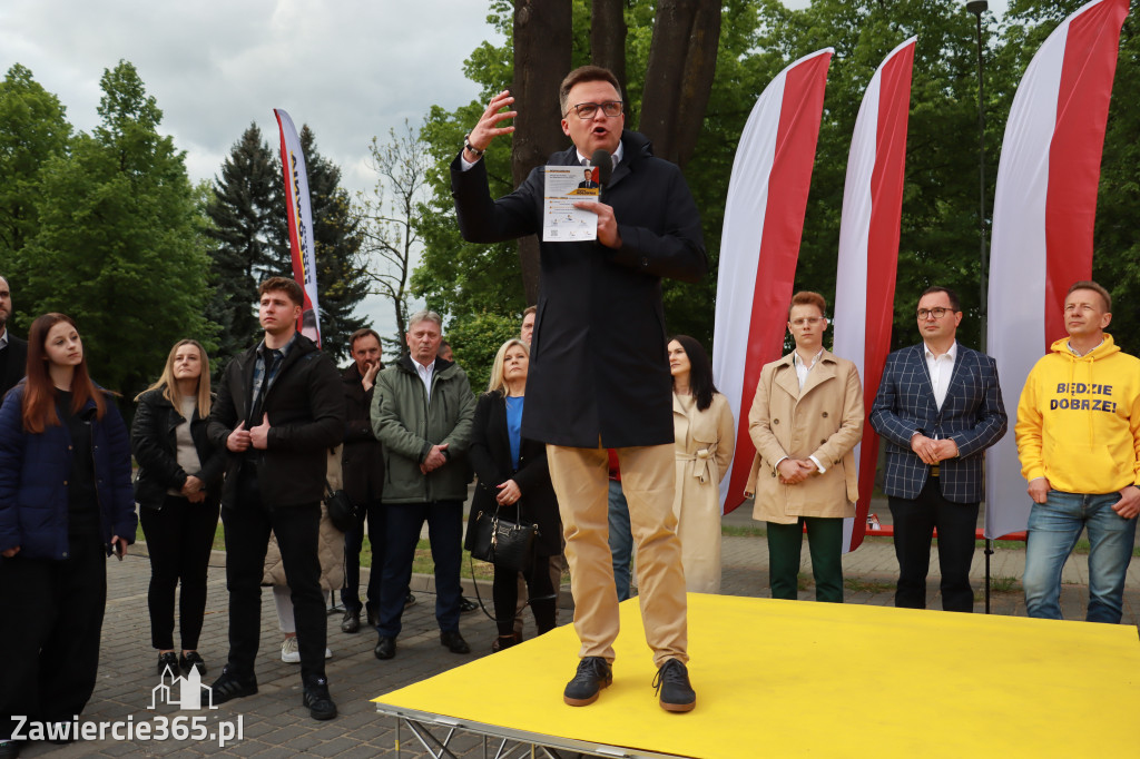 Fotorelacja: Spotkanie otwarte w Zawierciu z Szymonem Hołownia