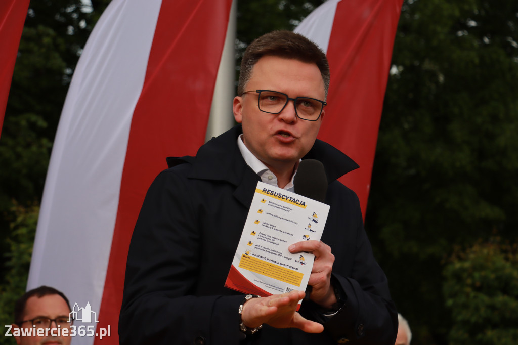 Fotorelacja: Spotkanie otwarte w Zawierciu z Szymonem Hołownia