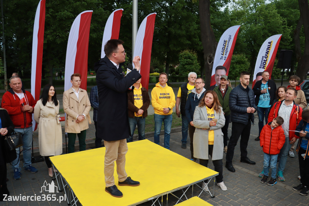 Fotorelacja: Spotkanie otwarte w Zawierciu z Szymonem Hołownia