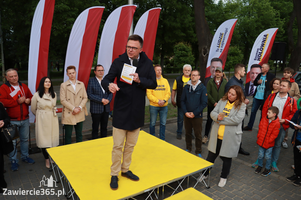 Fotorelacja: Spotkanie otwarte w Zawierciu z Szymonem Hołownia