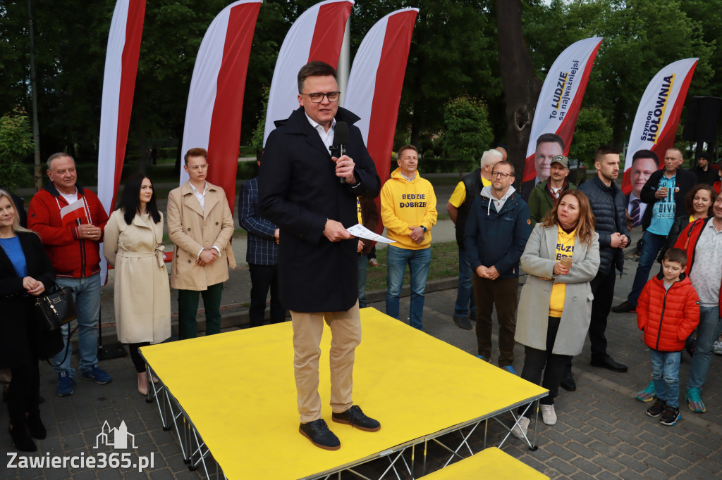 Fotorelacja: Spotkanie otwarte w Zawierciu z Szymonem Hołownia