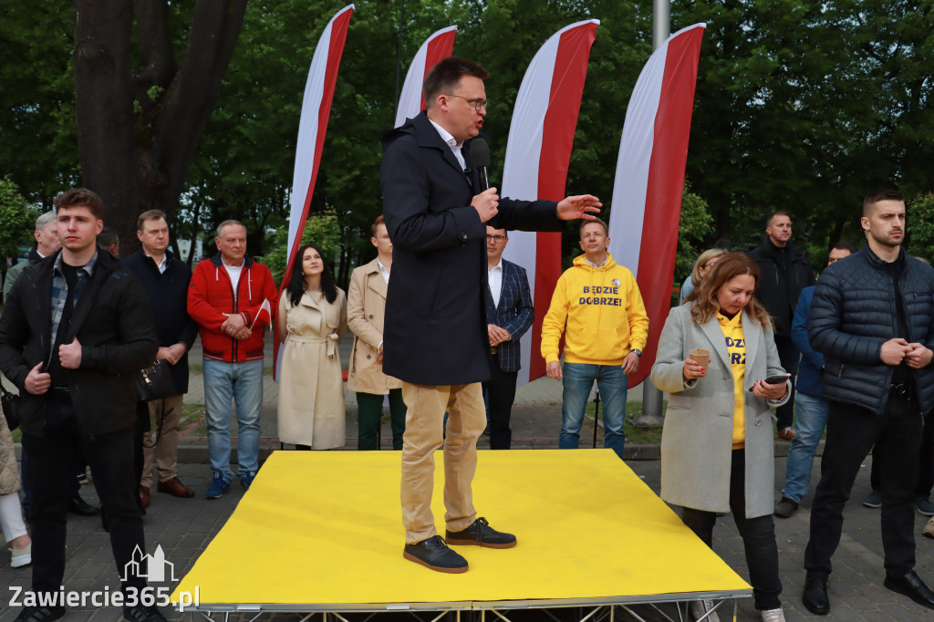 Fotorelacja: Spotkanie otwarte w Zawierciu z Szymonem Hołownia