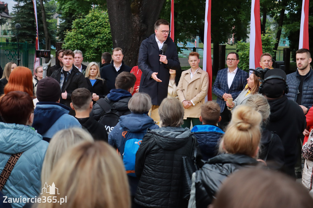 Fotorelacja: Spotkanie otwarte w Zawierciu z Szymonem Hołownia