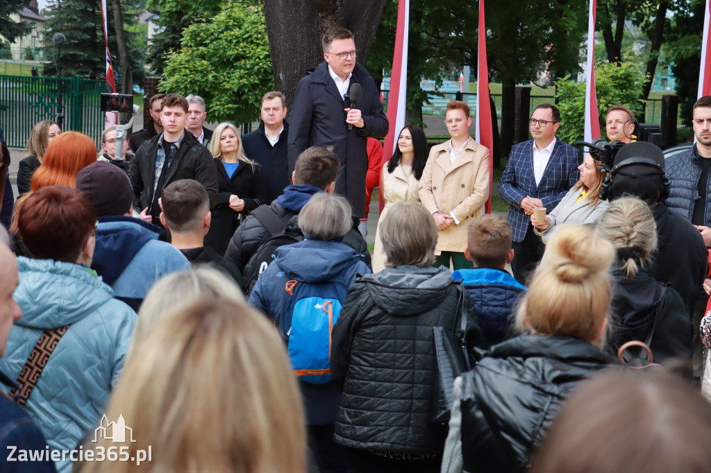 Fotorelacja: Spotkanie otwarte w Zawierciu z Szymonem Hołownia