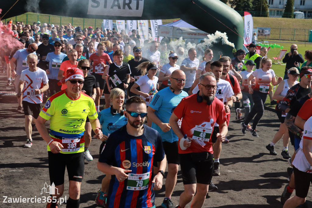Fotorelacja I: III Bieg Zawierciański - rozgrzewka i start