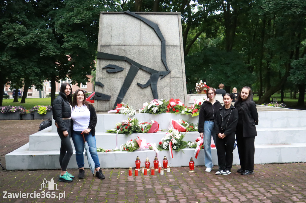 Fotorelacja Zawiercie: 81. rocznica wybuchu Powstania Warszawskiego