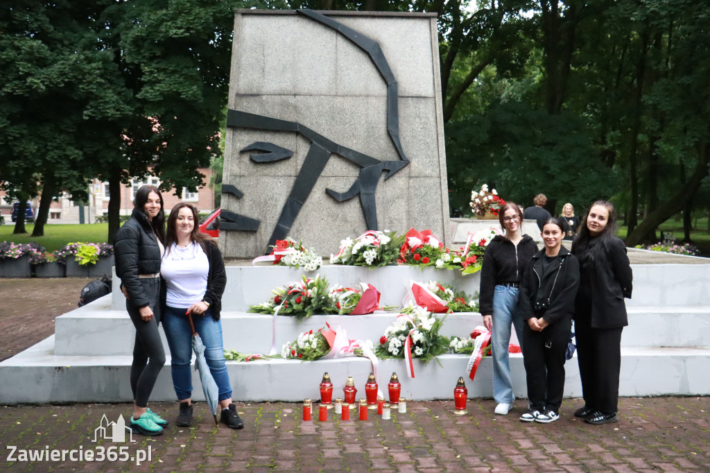 Fotorelacja Zawiercie: 81. rocznica wybuchu Powstania Warszawskiego