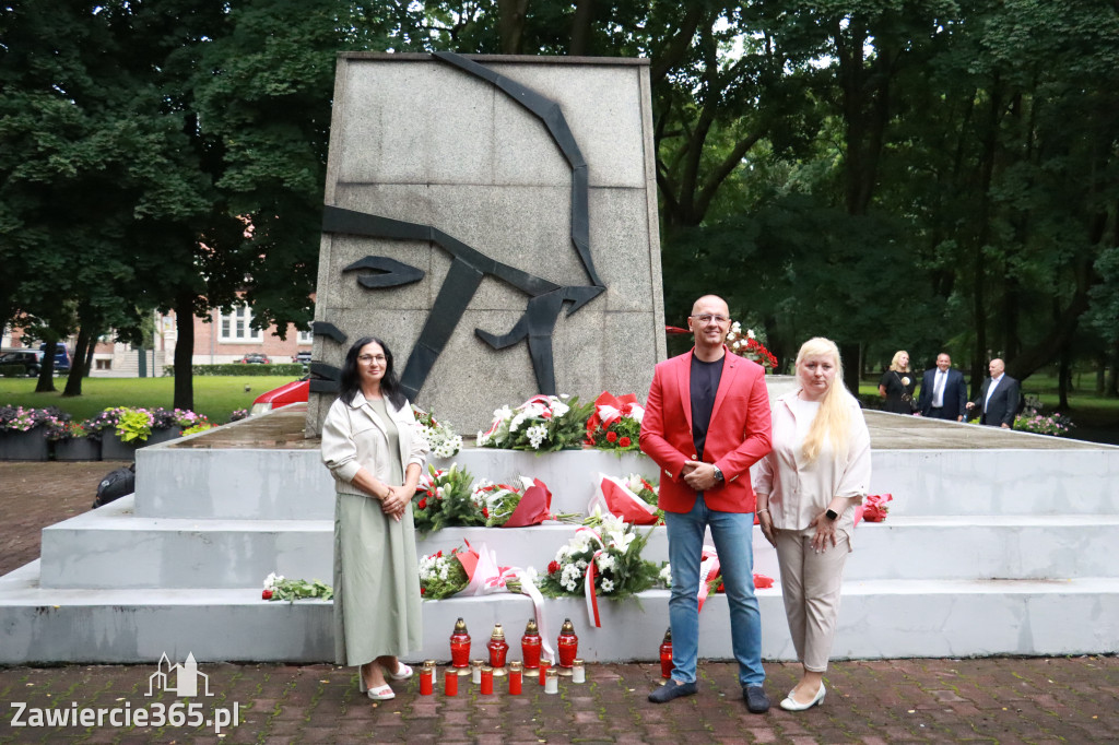 Fotorelacja Zawiercie: 81. rocznica wybuchu Powstania Warszawskiego