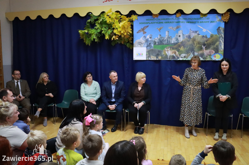 Fotorelacja: WERNISAŻ KONKURSU PLASTYCZNO-PRZYRODNICZEGO - Przedszkole nr 1 w Zawierciu