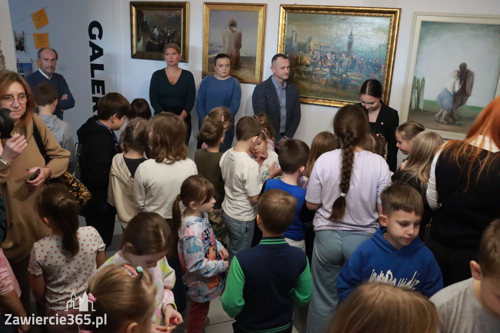 Fotorelacja: Otwarcie wystawy prac uczniów SP4 w MOK Zawiercie
