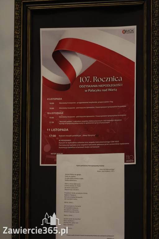 Fotorelacja: Święto Niepodległości w Pałacyku nad Wartą w Zawierciu Kromołowie